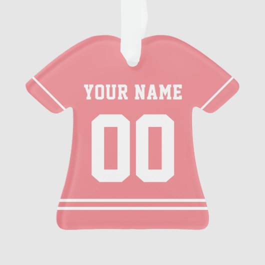 Personalisiert Sports Jersey Style Ornament (Vorderseite)