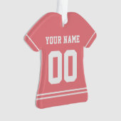 Personalisiert Sports Jersey Style Ornament (Vorderseite)
