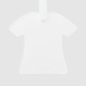 Personalisiert Sports Jersey Style Ornament (Rückseite)