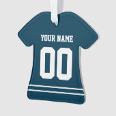 Personalisiert Sports Jersey Style Ornament (Vorderseite)