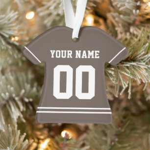 Personalisiert Sports Jersey Style Ornament