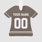 Personalisiert Sports Jersey Style Ornament (Rückseite)