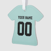 Personalisiert Sports Jersey Style Ornament (Vorderseite)