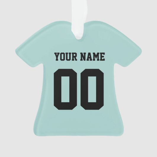 Personalisiert Sports Jersey Style Ornament (Vorderseite)