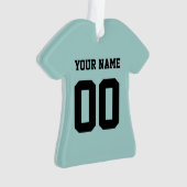 Personalisiert Sports Jersey Style Ornament (Vorderseite)