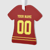Personalisiert Sports Jersey Style Ornament (Vorderseite)