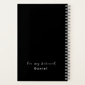 Personalisiert spreche ich Jesus Black & White auf Notizblock (Rückseite)