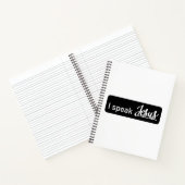 Personalisiert spreche ich Jesus Black & White auf Notizblock (Innenseite)