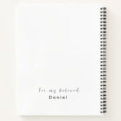 Personalisiert spreche ich Jesus Black & White auf Notizblock (Rückseite)