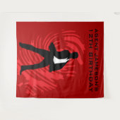 Personalisiert Spy Party Fingerprint Tapestry Wandteppich (Vorderseite (Horizontal))