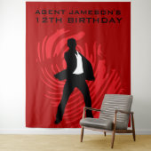 Personalisiert Spy Party Fingerprint Tapestry Wandteppich (Beispiel)