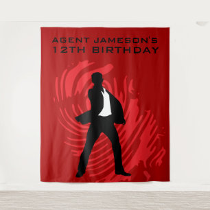 Personalisiert Spy Party Fingerprint Tapestry Wandteppich
