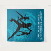 Personalisiert Spy Party Fingerprint Tapestry Wandteppich (Vorderseite (Horizontal))