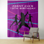 Personalisiert Spy-Party-Laser-Tapestry Wandteppich (Beispiel)