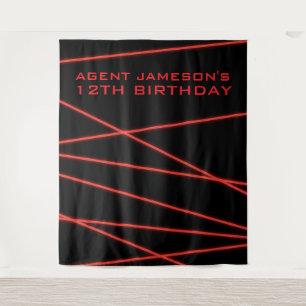 Personalisiert Spy-Party-Laser-Tapestry Wandteppich