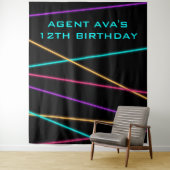 Personalisiert Spy-Party-Laser-Tapestry Wandteppich (Beispiel)