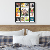 Personalisiert Square Foto Collage Family Moderne Leinwanddruck (Insitu (Schlafzimmer))