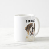 Personalisiert St. Bernard Kaffeetasse (VorderseiteRechts)