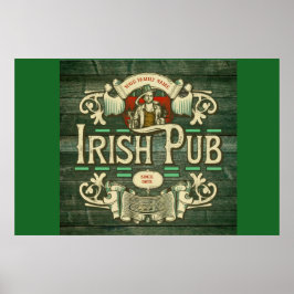 Personalisiert St Patricks Day Funny Irish Pub Poster