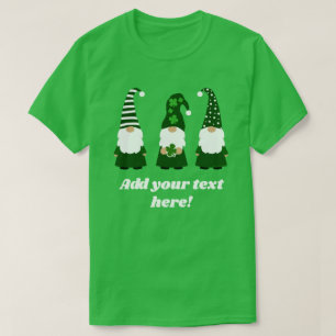 Personalisiert St Patricks Day Gnomes Unisex T-Shirt