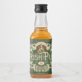 Personalisiert St Patricks Day Irish Pub Funny Alkoholflaschenetikett (Vorderseite)