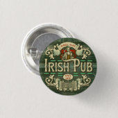 Personalisiert St Patricks Day Irish Pub Funny Button (Vorne & Hinten)