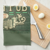 Personalisiert St Patricks Day Irish Pub Funny Geschirrtuch (Viertel Falte)