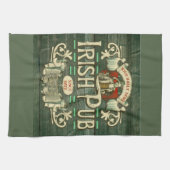 Personalisiert St Patricks Day Irish Pub Funny Geschirrtuch (Horizontal)