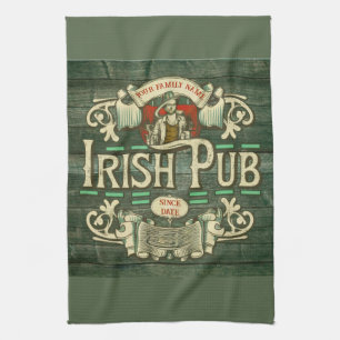 Personalisiert St Patricks Day Irish Pub Funny Geschirrtuch
