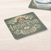 Personalisiert St Patricks Day Irish Pub Funny Rechteckiger Pappuntersetzer (angewinkelt)