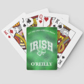 Personalisiert St. Patrick's Day Pinochle, Canasta Spielkarten (Rückseite)