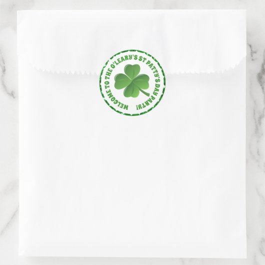 Personalisiert St Patricks Day Sticker (Tasche)