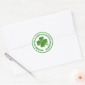 Personalisiert St Patricks Day Sticker (Umschlag)