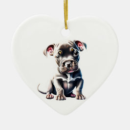 Personalisiert Staffordshire Bull Terrier Puppy Keramik Ornament