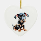Personalisiert Standard Manchester Terrier Puppy Keramik Ornament (Vorne)
