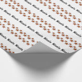 Personalisiert Star Holiday Geschenkwrap Geschenkpapier (Ecke)