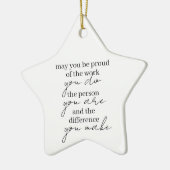 Personalisiert Star Ornament Mitarbeiter Vielen Da (Links)
