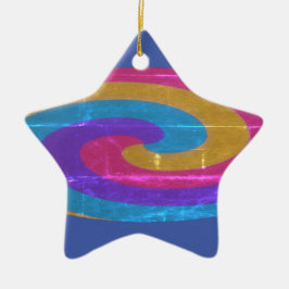 Personalisiert Star Shaped Christmas Keramik Ornament