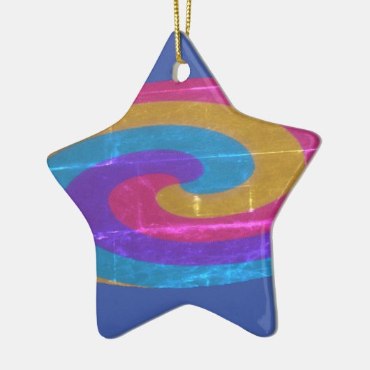 Personalisiert Star Shaped Christmas Keramik Ornament (Links)