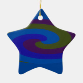 Personalisiert Star Shaped Christmas Keramik Ornament