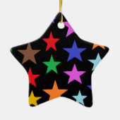 Personalisiert Star Shaped Weihnachts-Keramik Oram Keramik Ornament (Hinten)