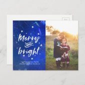 Personalisiert-Star-Weihnachtskarte Feiertagspostkarte (Vorne/Hinten)