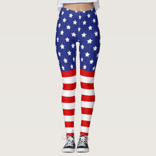 Personalisiert Stars n Stripes Patriotic, 4. Juli Leggings