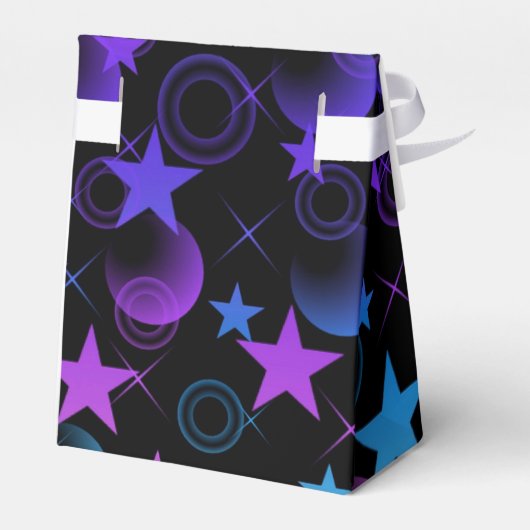 Personalisiert Stars 'n Stufenmuster Geschenkschachtel (Rückseite)