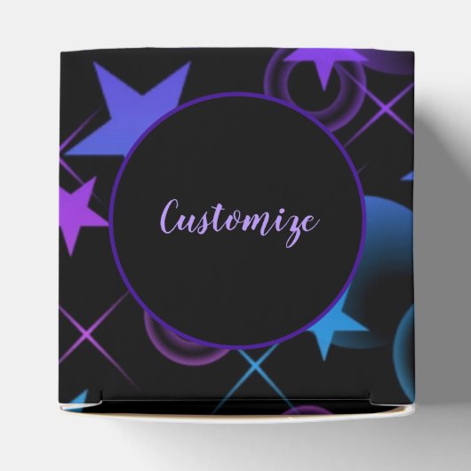 Personalisiert Stars 'n Stuff Pattern Herz Geschenkschachtel (Oben)