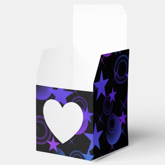 Personalisiert Stars 'n Stuff Pattern Herz Geschenkschachtel (Geöffnet)