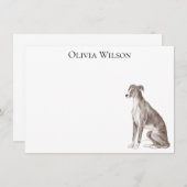 Personalisiert stationär mit Greyhound Mitteilungskarte (Vorne/Hinten)