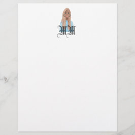 Personalisiert Stationery Black Girl Briefbogen