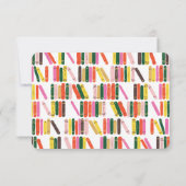 Personalisiert Stationery Bookworm Mitteilungskarte (Rückseite)