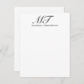 Personalisiert Stationery Elegantes Skript Mit Mon Mitteilungskarte (Vorne/Hinten)